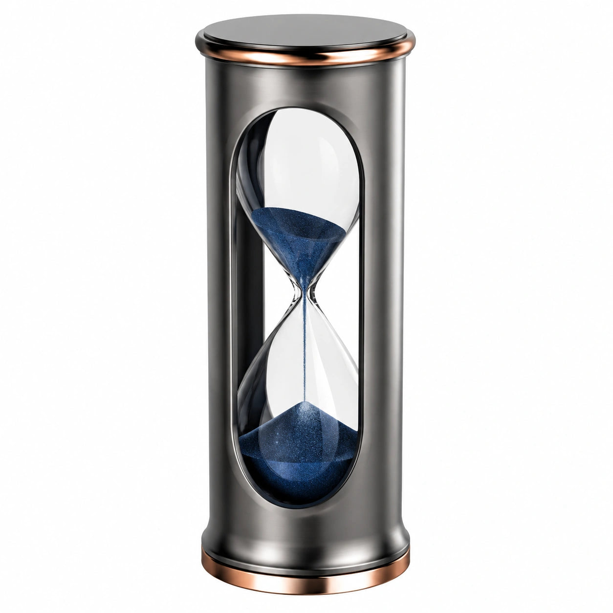 Sanduhr Stundenglas Edelstahl Blau 30 Minuten