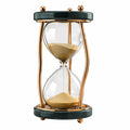 Stilvolle Sanduhr mit Roségold-Metallrahmen und Glas