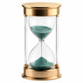 Sanduhr 30 Minuten Gold Transparent Blauer Sand