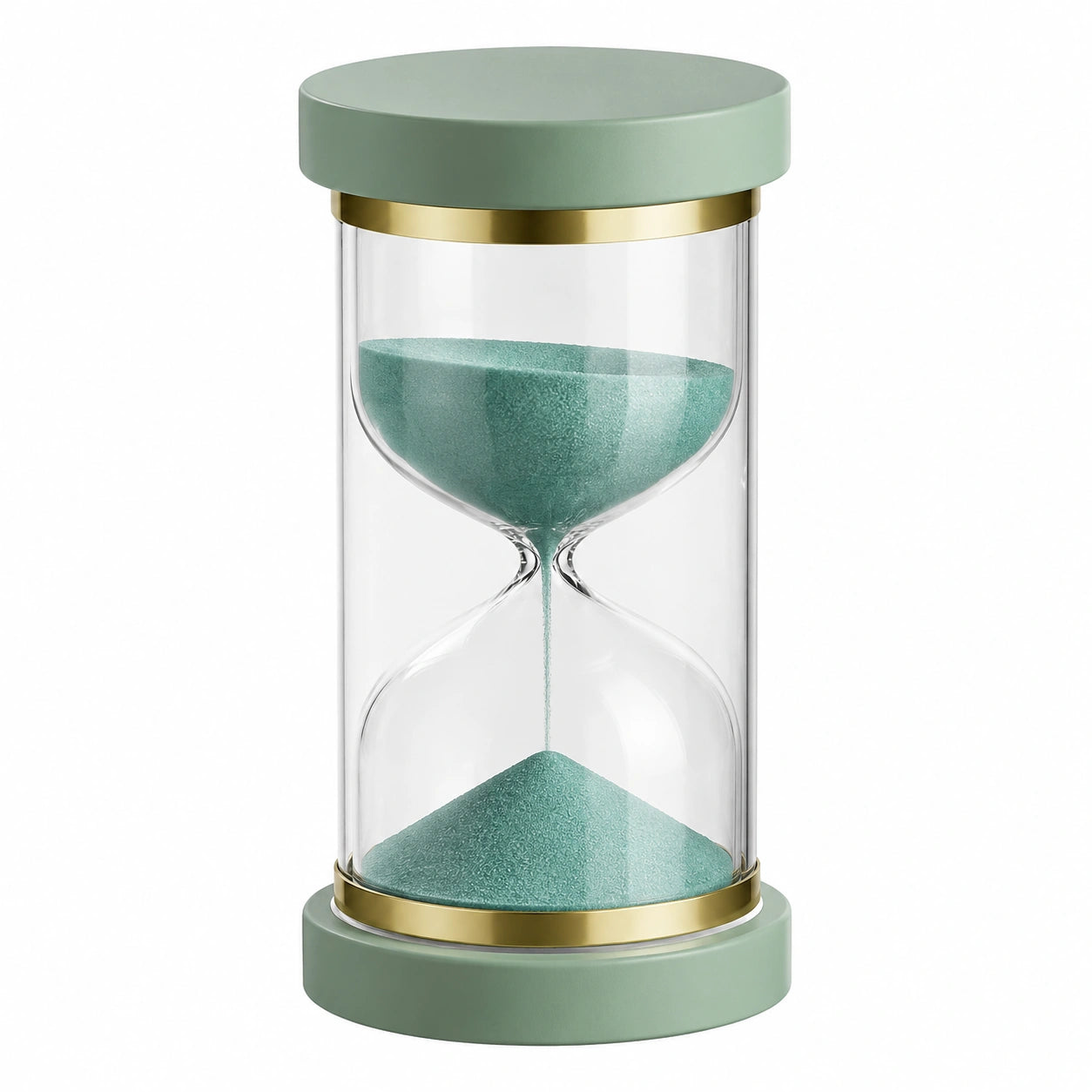 Grüne Sanduhr Glas Timer 60 Minuten