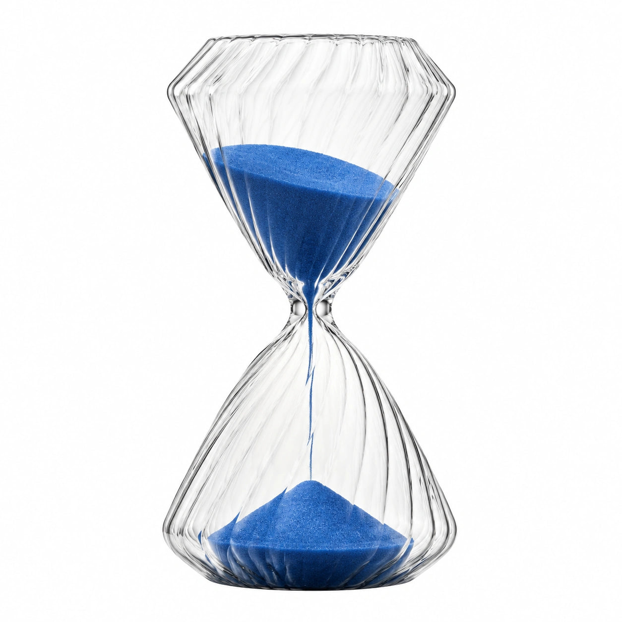 Sanduhr mit blauem Sand 30 Minuten