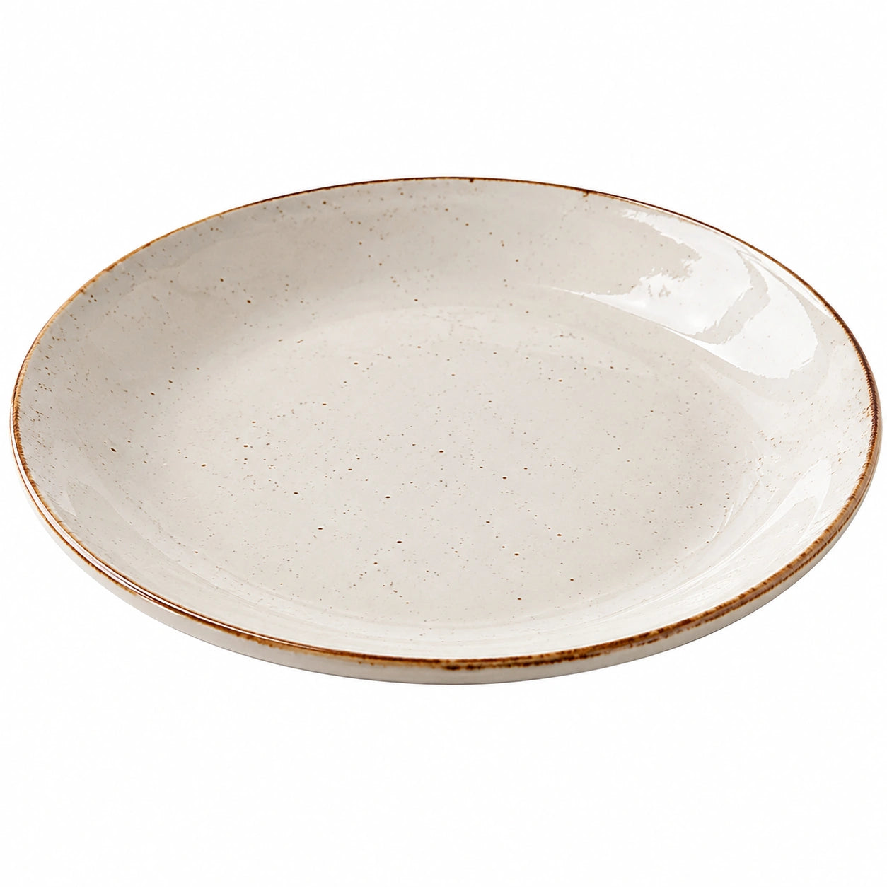 Runder Keramikteller Beige Ø 30 cm